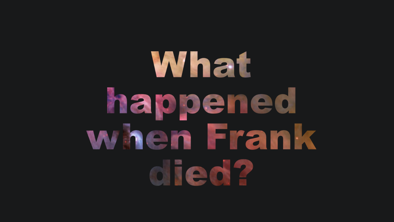 What Happened When Frank Died Episode 3: What Frank Saw Through the Window